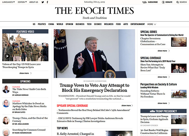 The Epoch Times access VPN