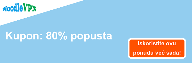 Banner kupona NoodleVPN - popust od 80%