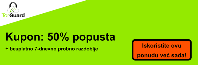 TorGuard VPN banner kupona - 50% popusta