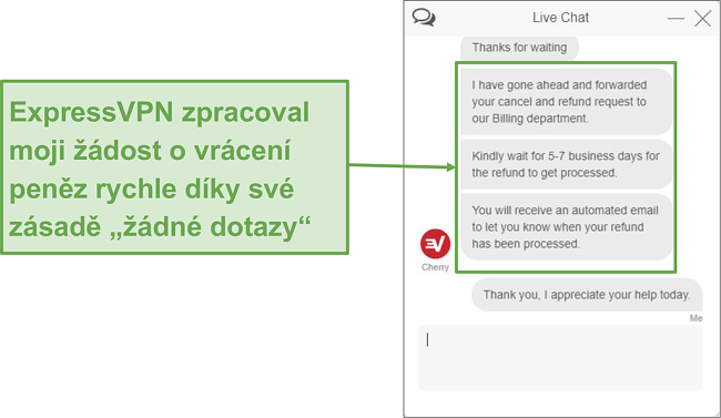 Snadno získáte plnou náhradu s ExpressVPN.