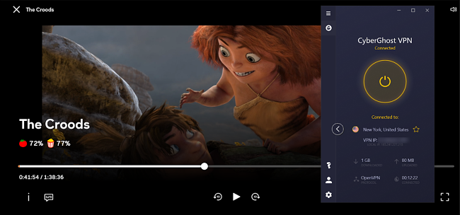 Screenshot of The Croods on Peacock TV using