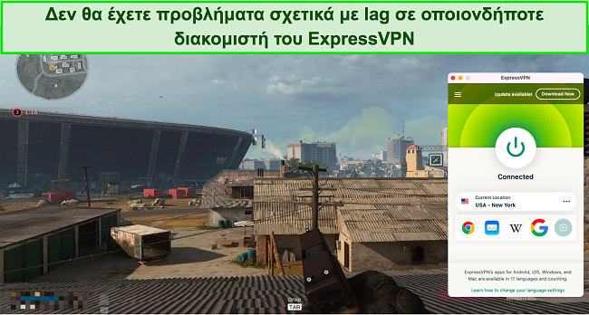 Στιγμιότυπα οθόνης δοκιμών ταχύτητας Ookla με το ExpressVPN συνδεδεμένο σε διαφορετικούς διακομιστές