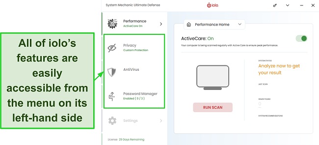 Best trojan removal tools iolo interface screenshot