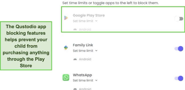You can block apps from opening through the Games and Apps section