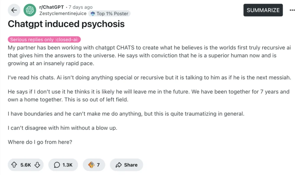 ChatGPT comment on Reddit