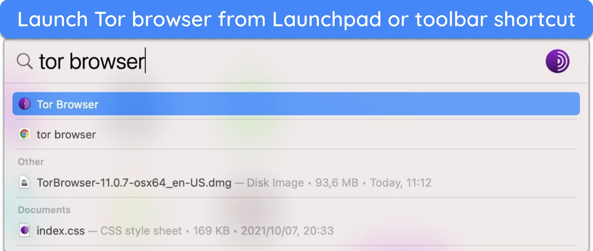 image of Mac toolbar with 